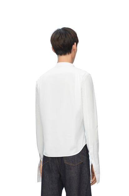 LOEWE Pleated shirt in cotton 白色 plp_rd