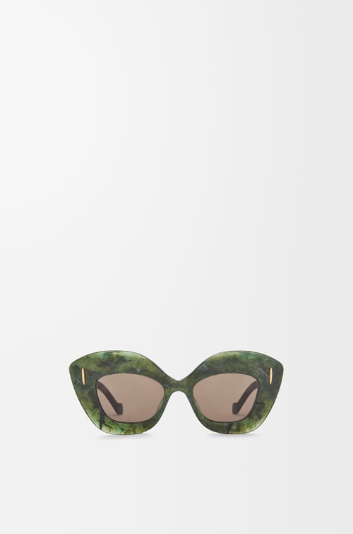 LOEWE Retro Screen sunglasses  Marble Green