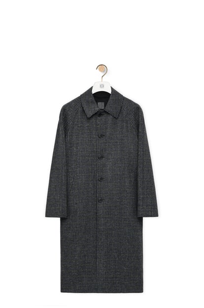 LOEWE Car coat in wool Black/Blue/Grey plp_rd