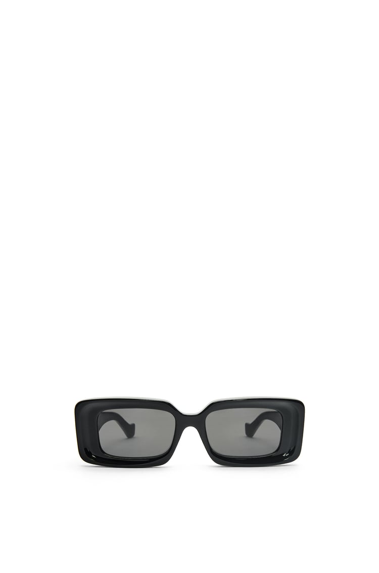 LOEWE Gafas de sol rectangulares en acetato Negro