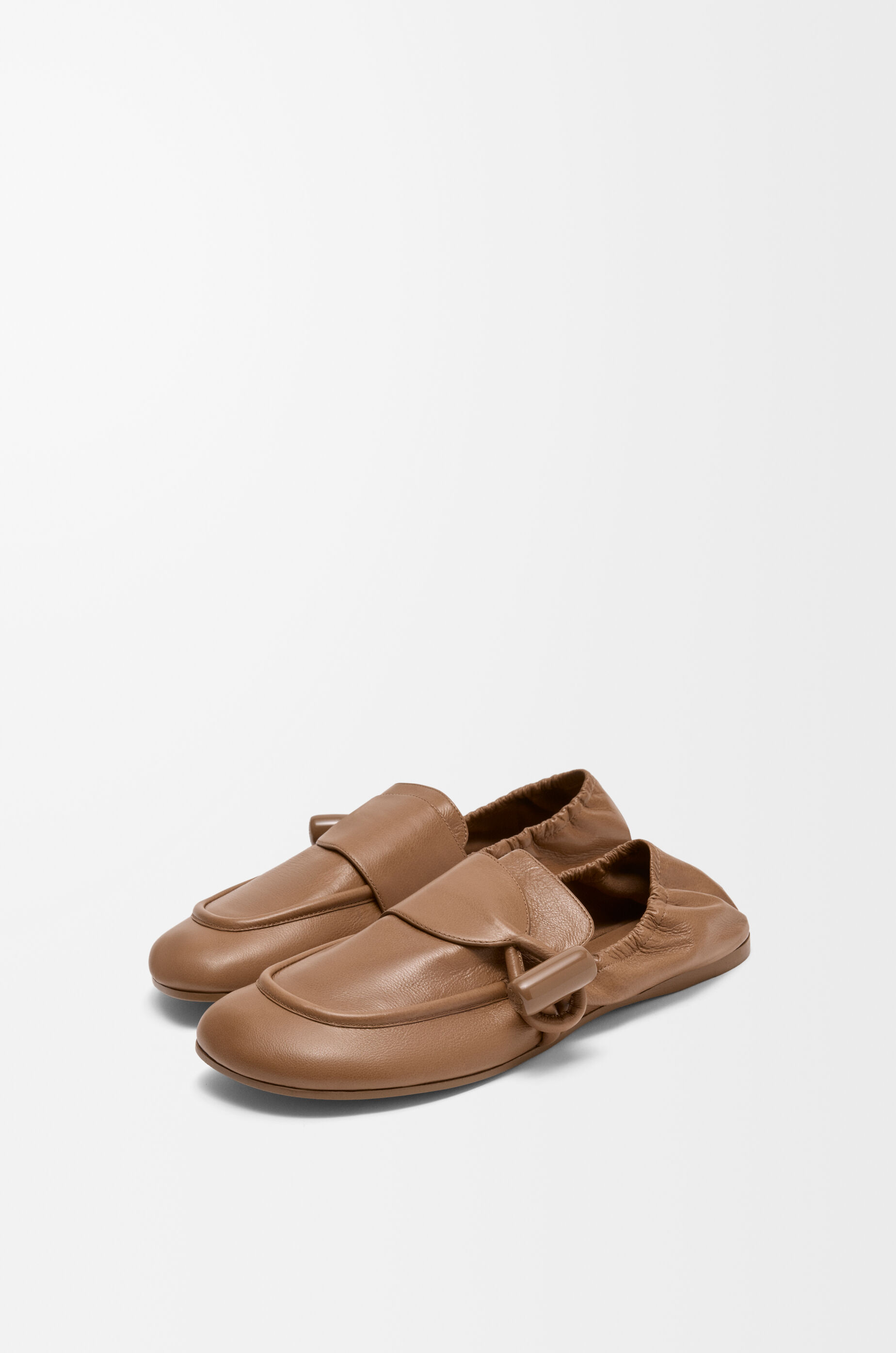 Toggle loafer in shiny smooth calfskin Brown - LOEWE USA Official