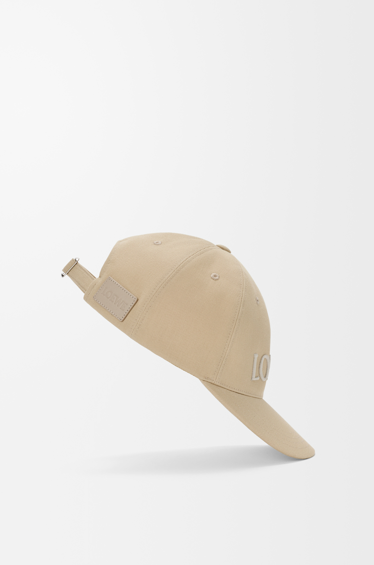 LOEWE Gorra LOEWE en lona de algodón Beige