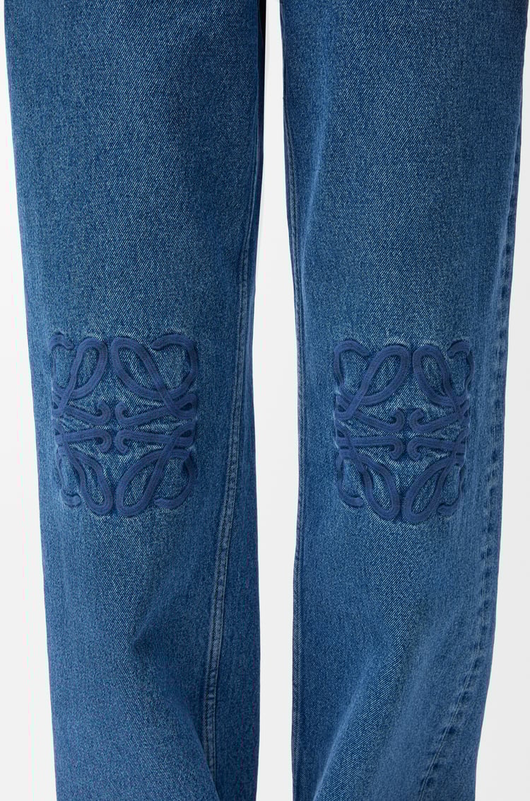 LOEWE Jean baggy Anagram en coton Bleu Jean