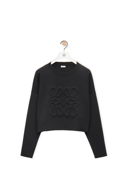 LOEWE Anagram sweater in wool Black plp_rd