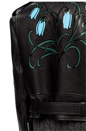 LOEWE Herbarium biker jacket in nappa Black plp_rd