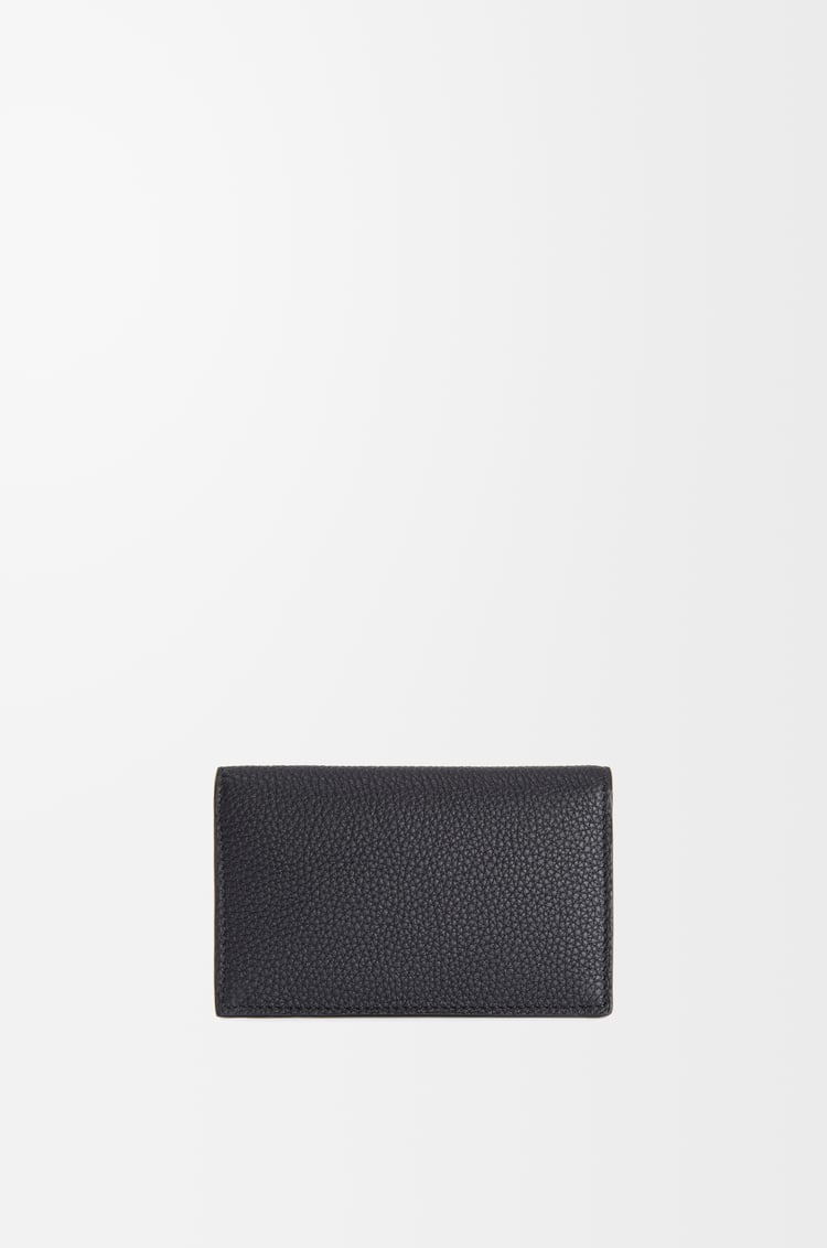 LOEWE Business cardholder in soft grained calfskin Black
