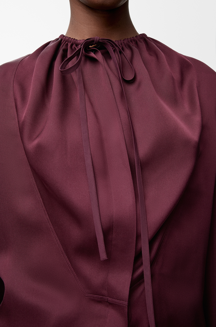 LOEWE Blouse in silk Burgundy