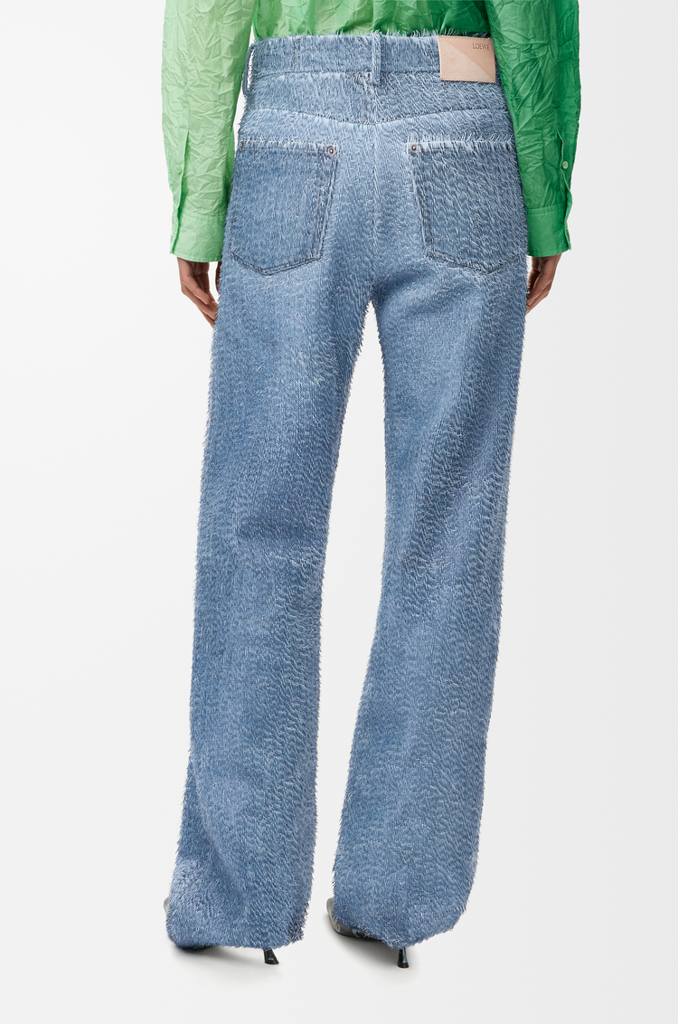 LOEWE 트라우저 - 나파 램스킨 블루