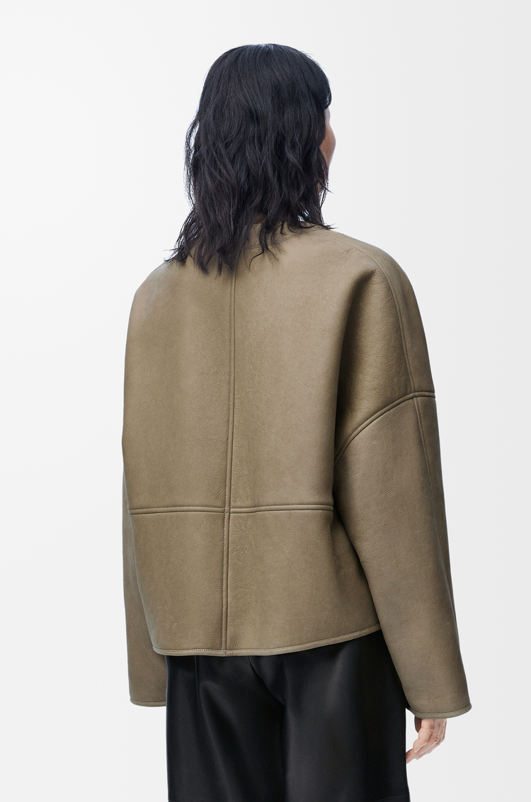 LOEWE Cárdigan en lana de oveja Verde Caqui