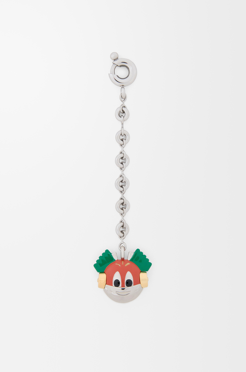 LOEWE Knight Cat keyring Silver/Multicolor