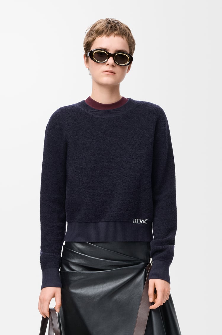 LOEWE セーター（ウール） ネイビーブルー
