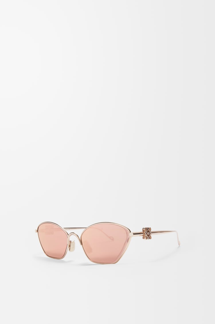 LOEWE Anagram hexagonal sunglasses Rose Gold