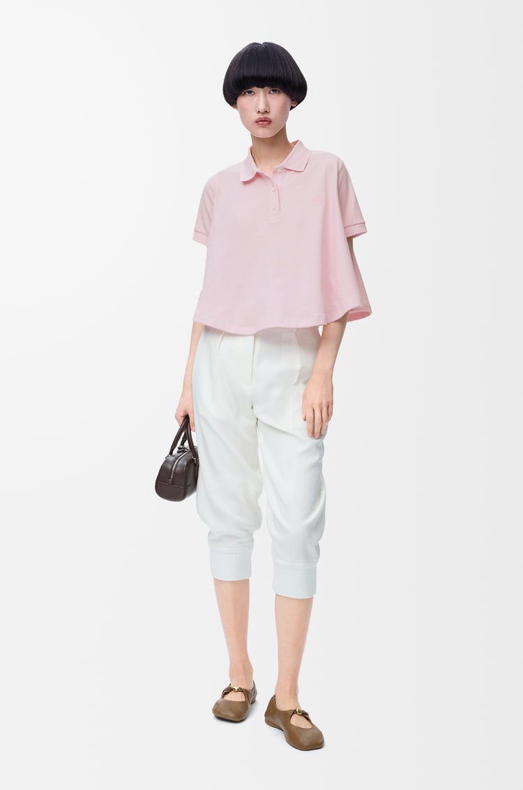 LOEWE トラペーズ ポロ（コットン） ライトピンク