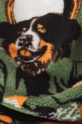 LOEWE Dog poker blanket Black/Multicolor plp_rd