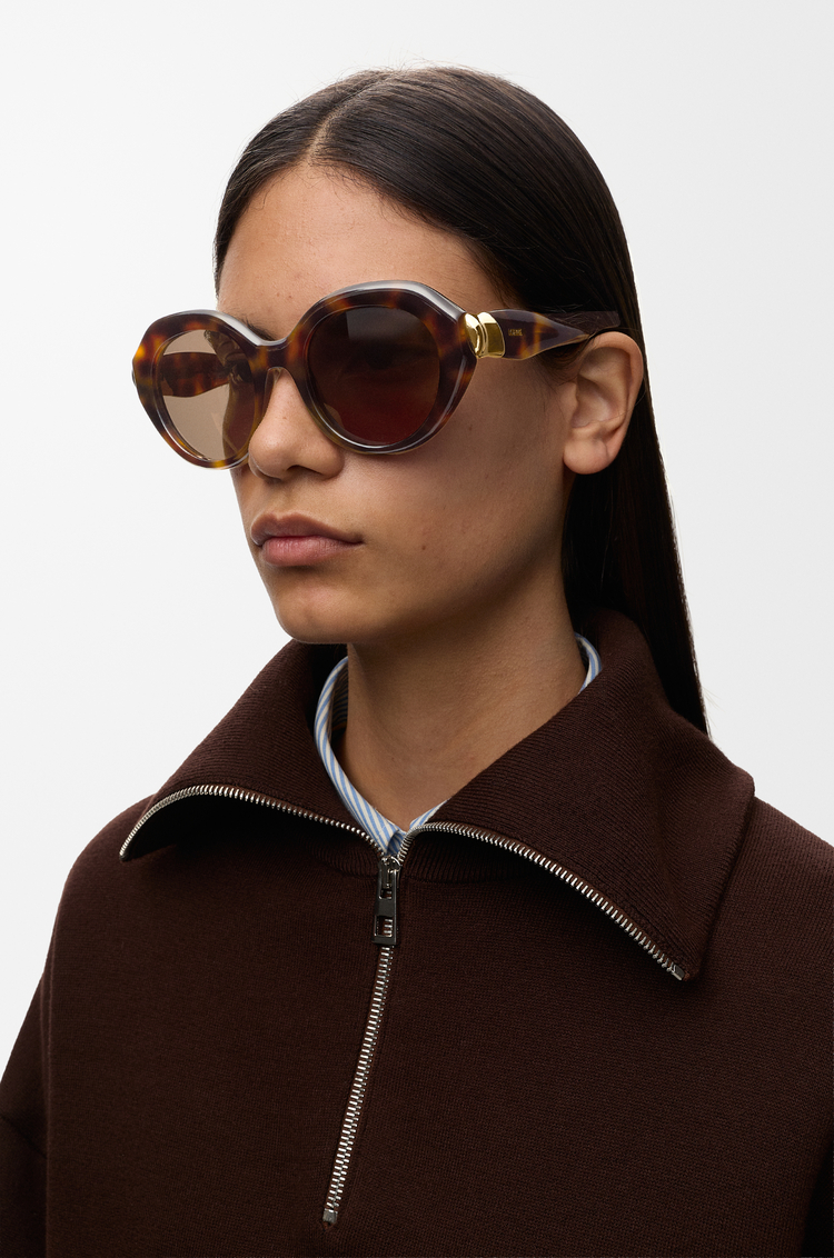 LOEWE Gafas de sol Coil Butterfly Marrón Habano