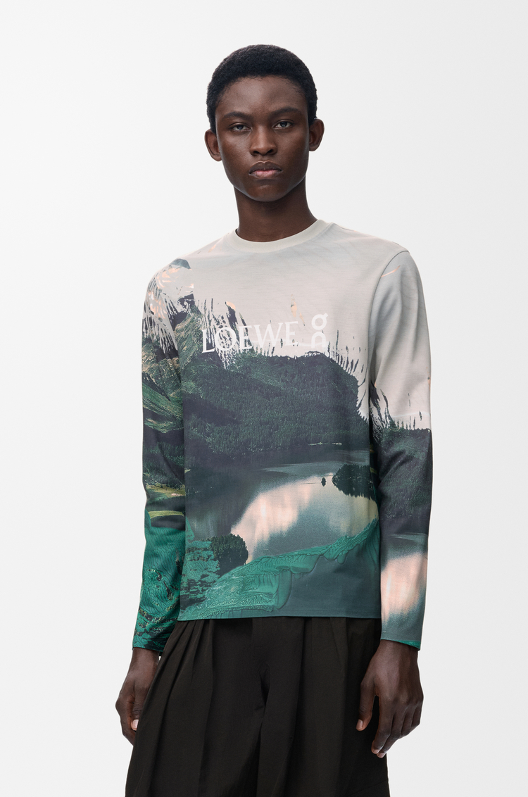 LOEWE T-shirt in technical jersey Multicolor