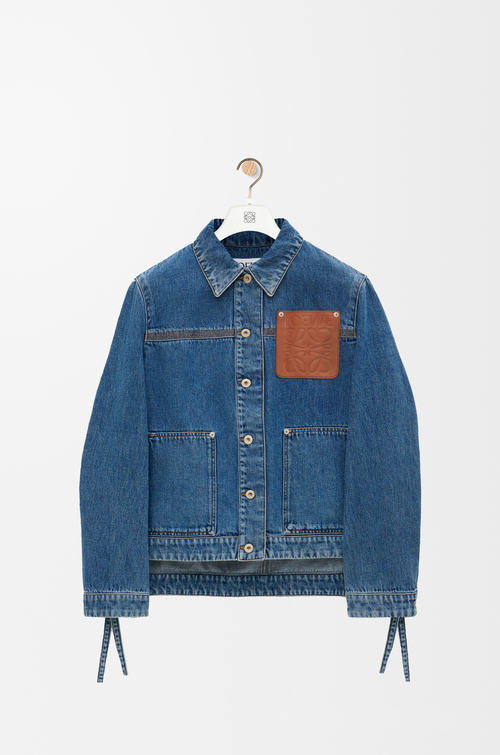 LOEWE Workwear jacket in denim Jeans Blue