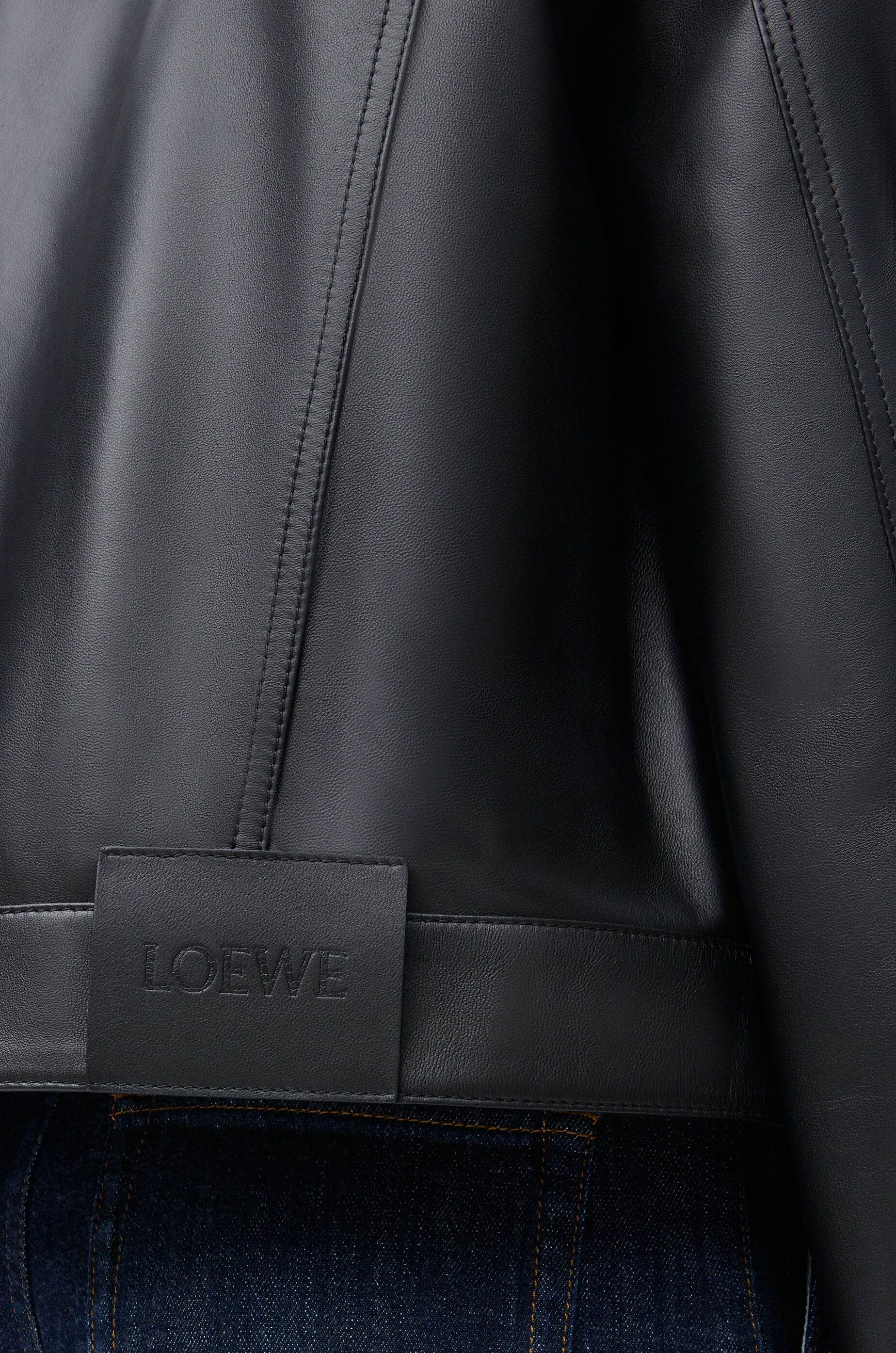 Cardigan in nappa lambskin Black - LOEWE USA Official Website