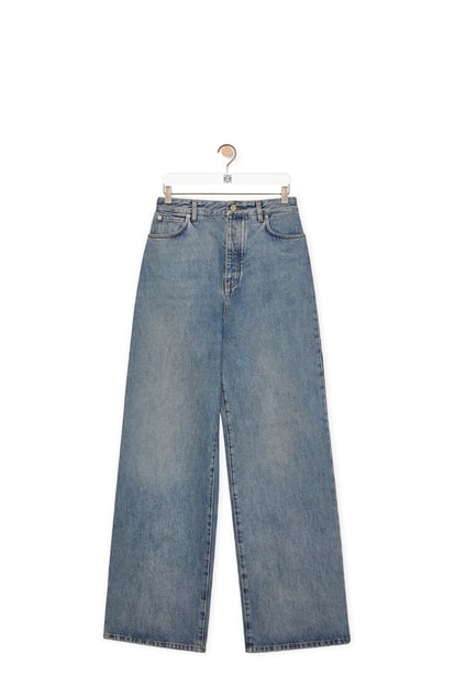 LOEWE High waisted jeans in denim Washed Denim