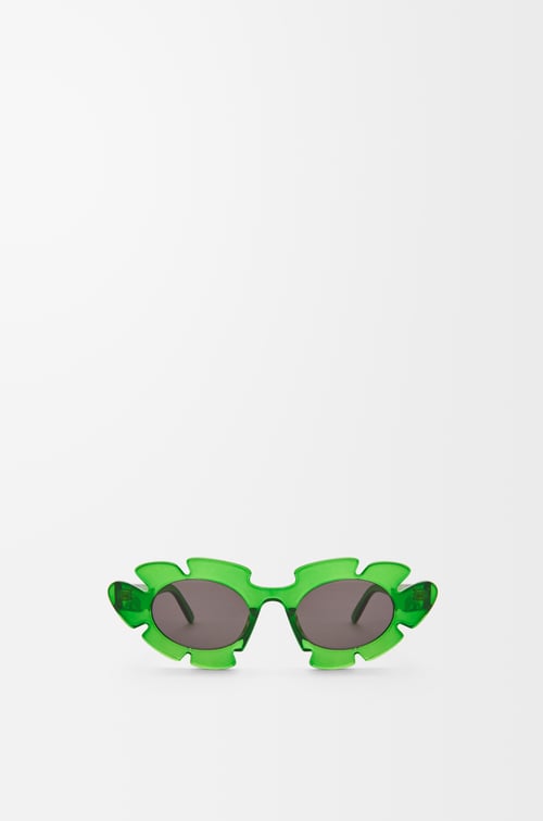 LOEWE Gafas de sol Flower Verde Transparente