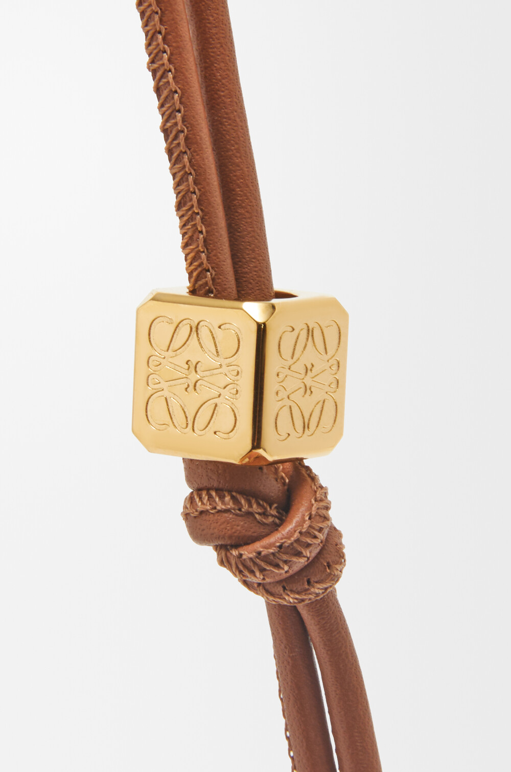 Personalisation strap in classic calfskin Brown - LOEWE USA  display picture 2