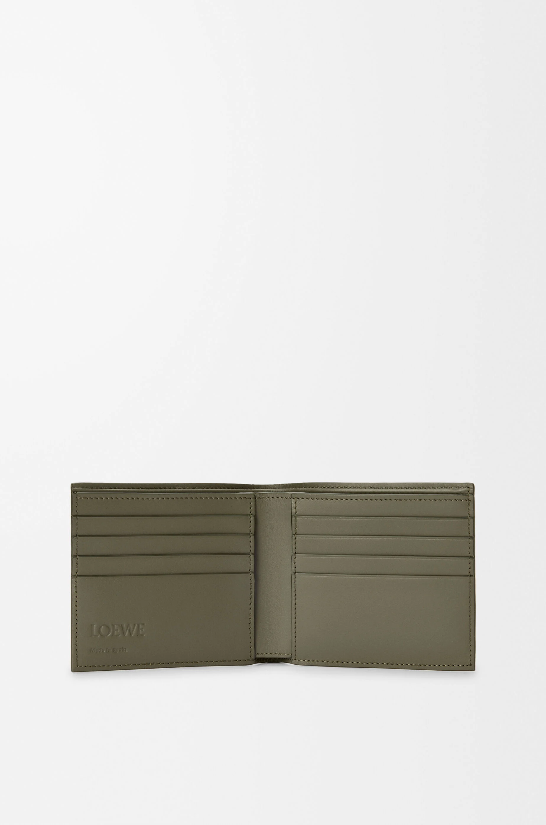 LOEWE☆バイフォールドウォレット ダークカーキグリーン バイフォールド ウォレット（ソフトグレインカーフ） グリーン