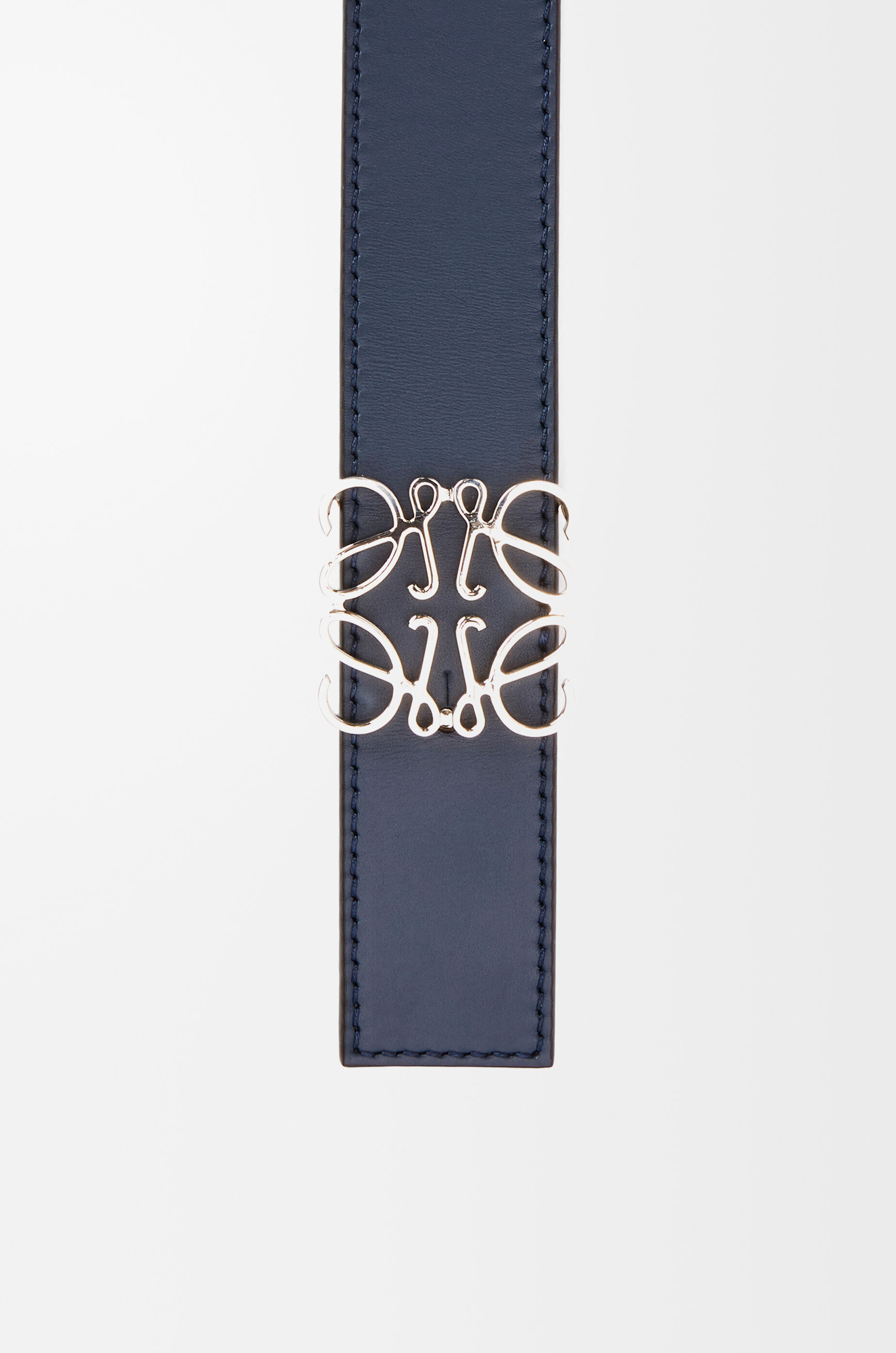 リバーシブル アナグラム ベルト（スムースカーフ） ブルー - LOEWE