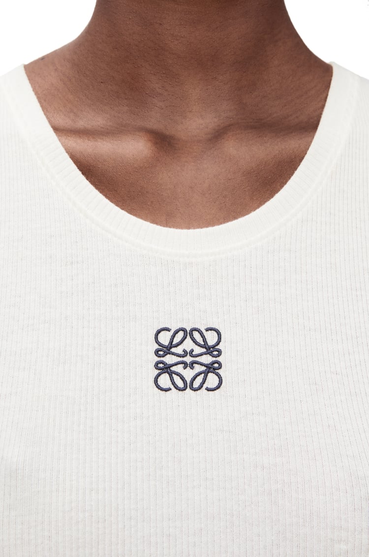 LOEWE Débardeur Anagram en coton Blanc