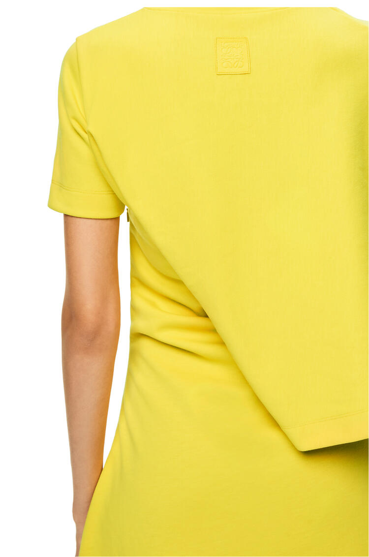 LOEWE Asymmetric dress in cotton blend Yellow pdp_rd