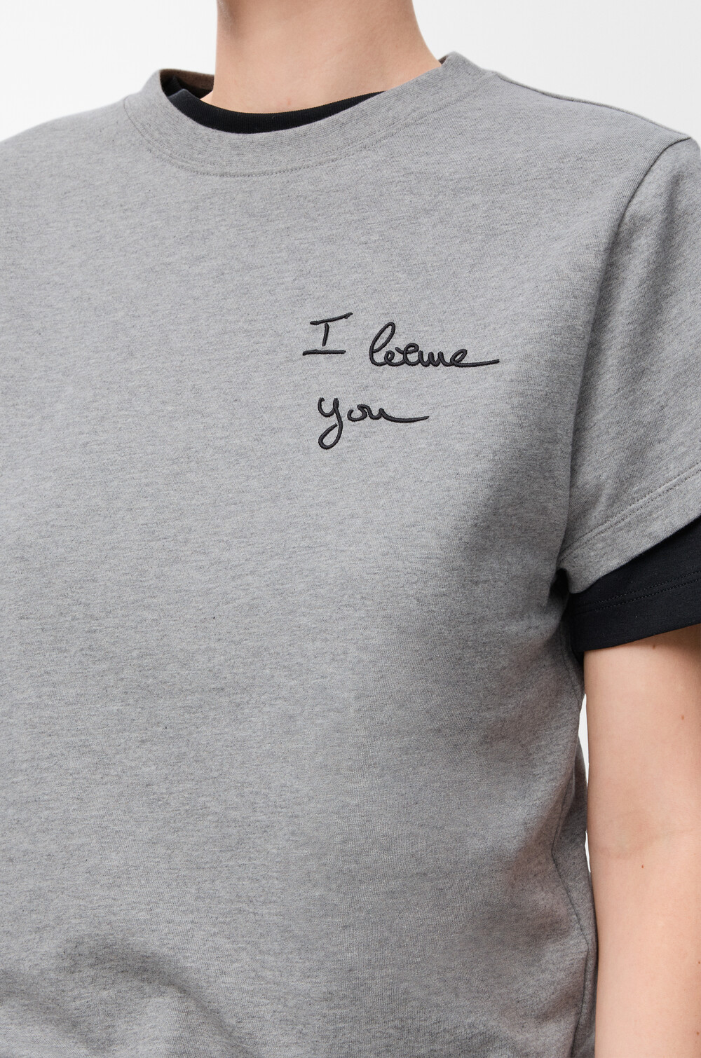 レギュラーフィット Tシャツ（コットン） グレー - ロエベ 日本 公式サイト LOEWE グレー Tシャツ XS