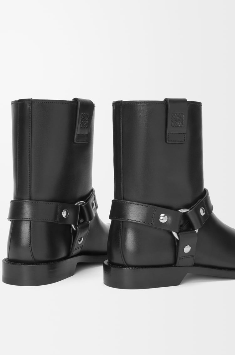 LOEWE Bota Campo Biker en piel de ternera Negro
