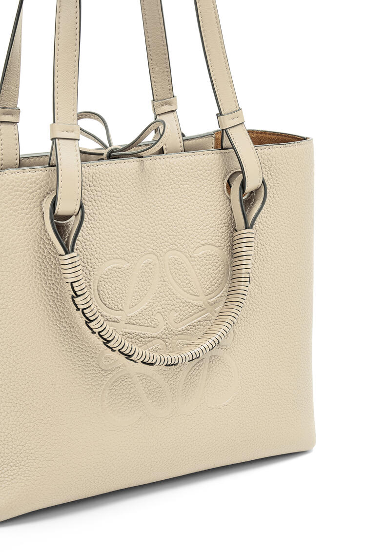 LOEWE Small Anagram Tote in grained calfskin Light Oat