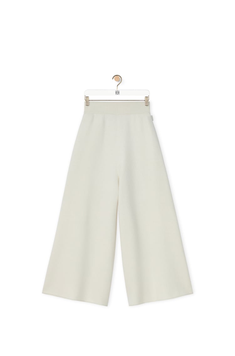 LOEWE Cropped trousers in cashmere Soft White