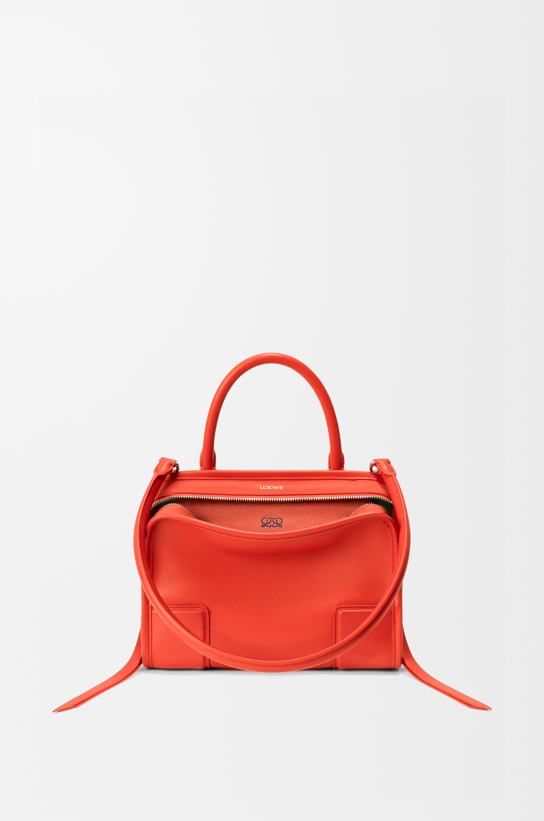 Small Amazona 180 bag in soft calfskin Orange - LOEWE USA Official