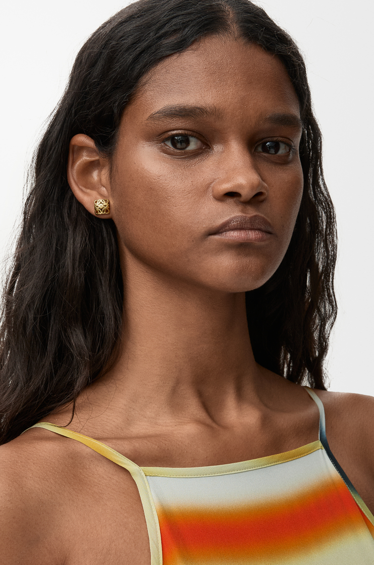 LOEWE Anagram Bombé stud earrings Gold