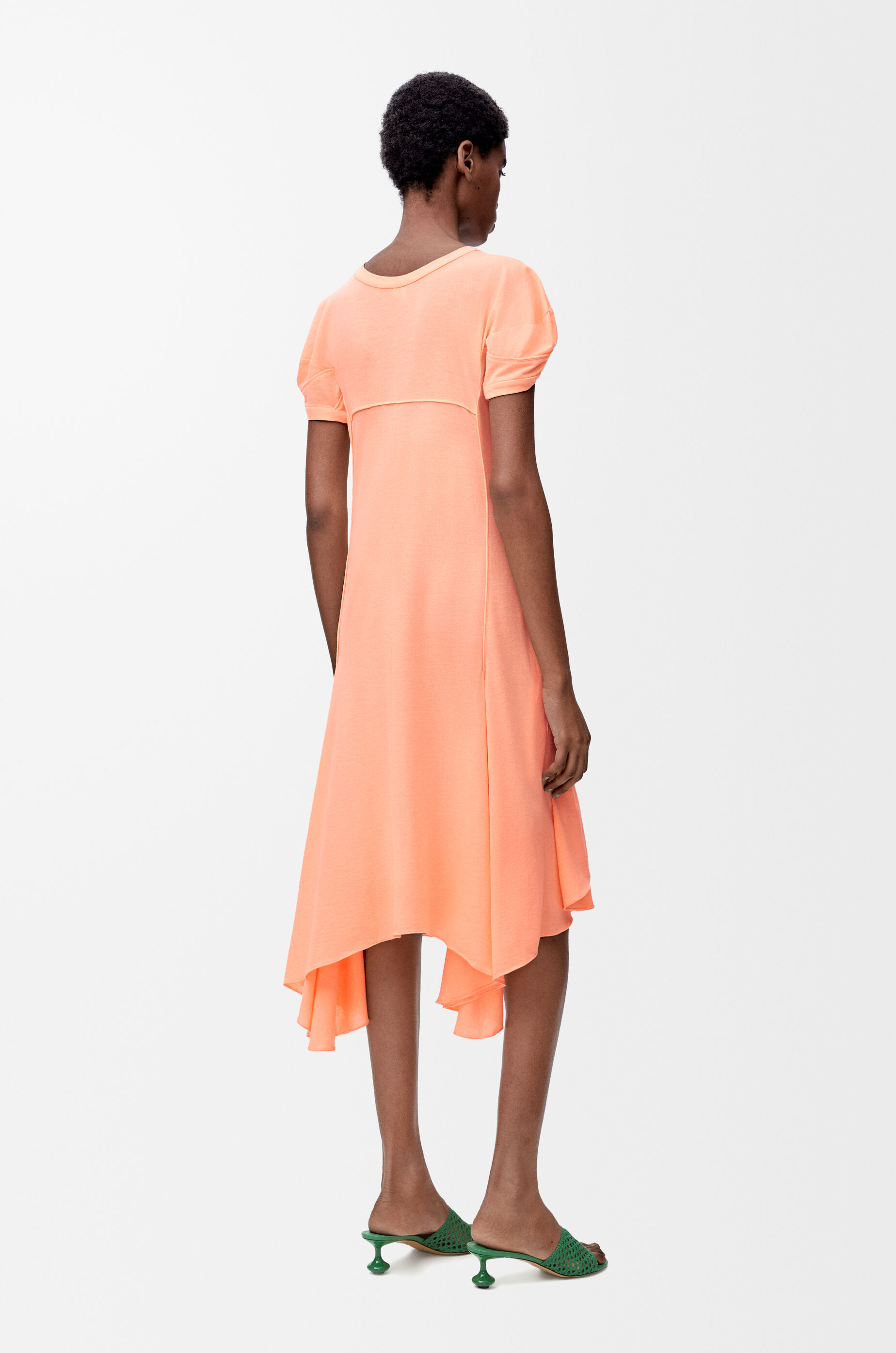 Dress in cotton blend Orange - LOEWE