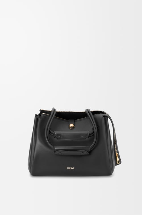 LOEWE Bolso Madrid mediano en piel de ternera Negro