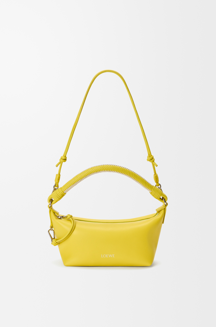LOEWE Cala mini bag in mellow nappa lambskin Lemon/Soft White