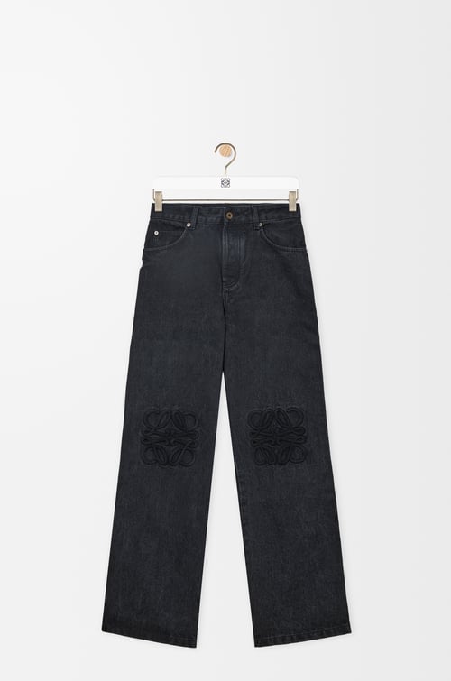 LOEWE Anagram baggy jeans in denim Black