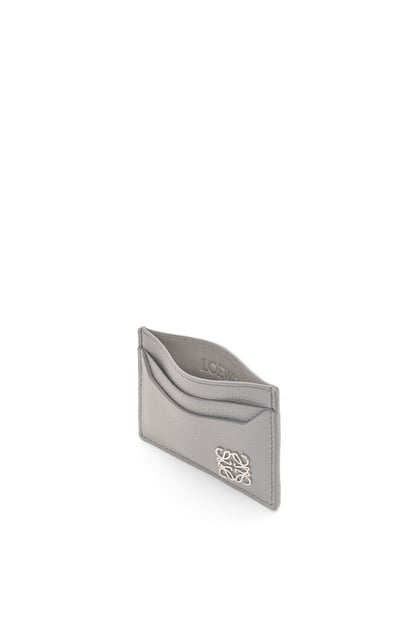 LOEWE Anagram plain cardholder in pebble grain calfskin Pearl Grey plp_rd