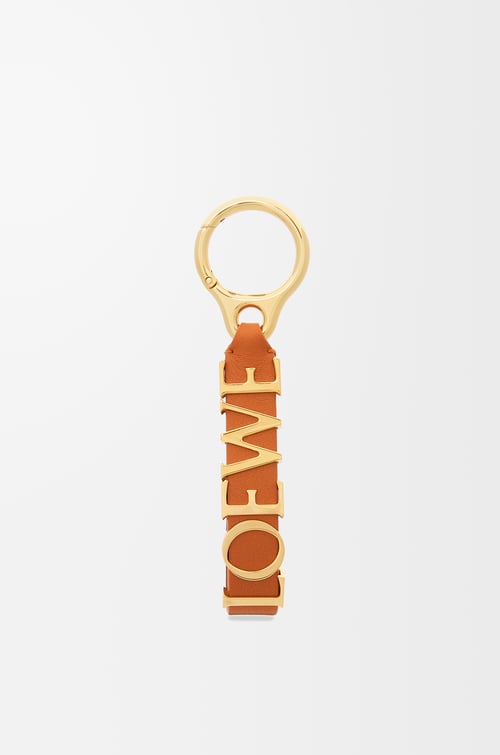 LOEWE Charm LOEWE Bold en piel de ternera Naranja Arce/Dorado