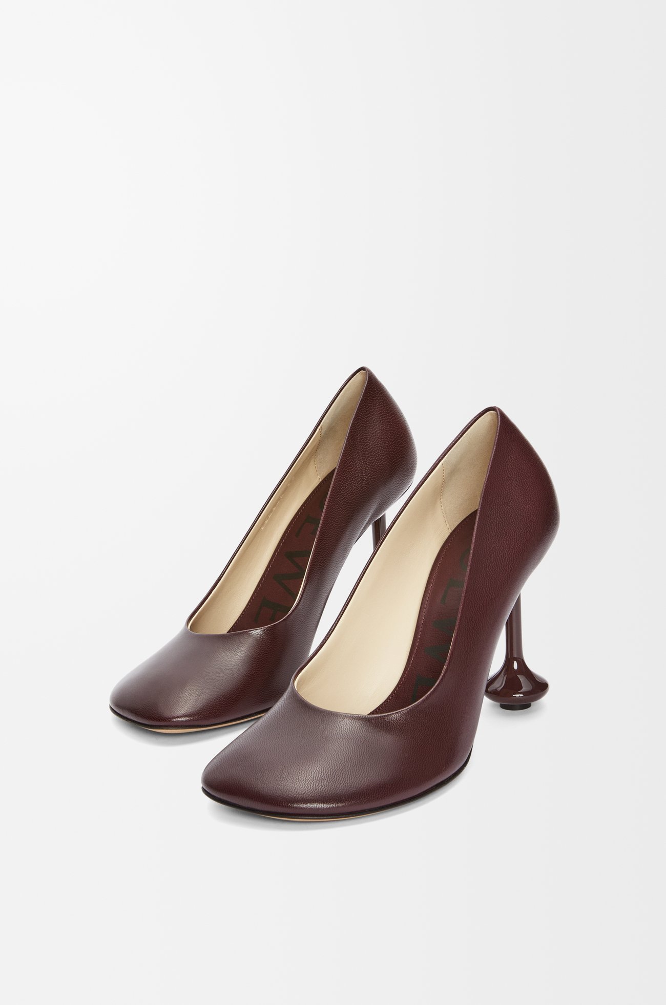 LOEWE Toy pump in goatskin Burgundy plp_rd