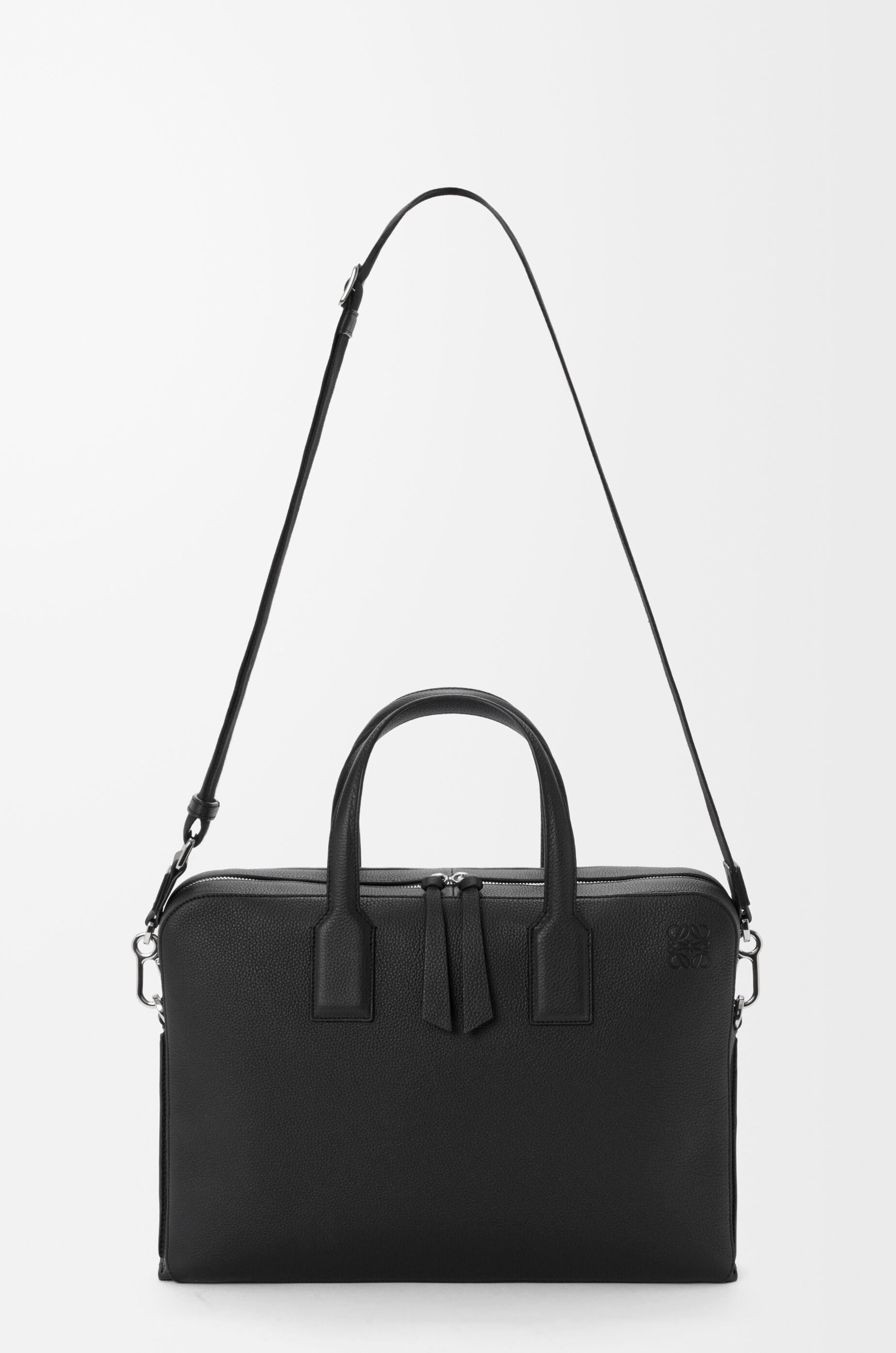 ゴヤ スリム ブリーフケース（ソフトグレインカーフ） ブラック - LOEWE