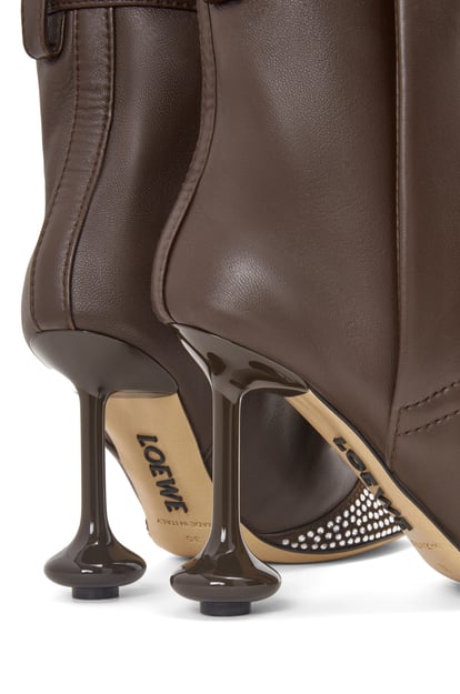 LOEWE Toy boot in leather and crystal Shitake plp_rd
