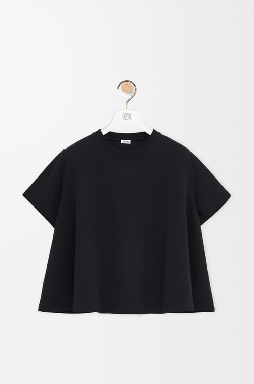 LOEWE 棉质混纺梯形上衣 黑色