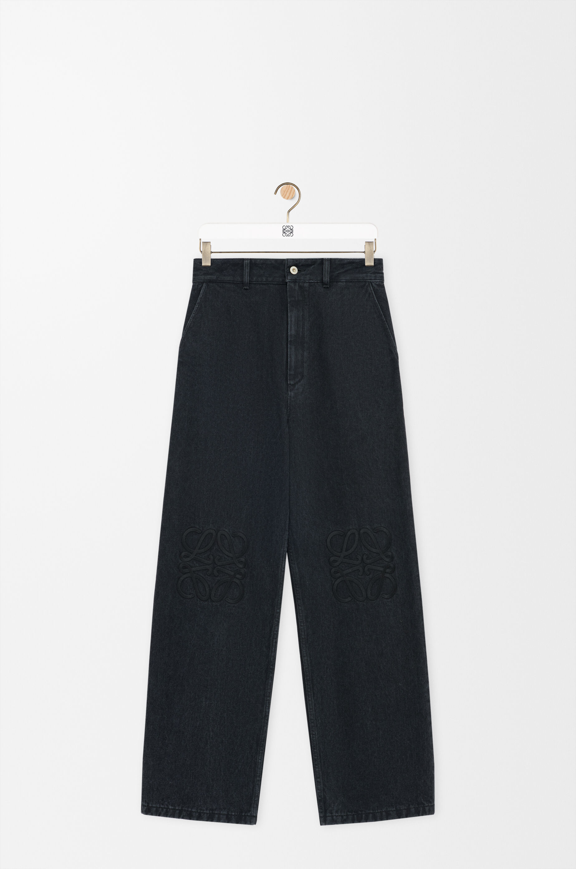 パンツ LOEWE ANAGRAM BAGGY JEANS / BLACK Anagram baggy jeans in denim Black - LOEWE