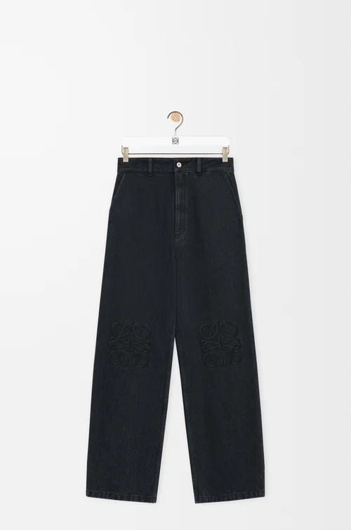 LOEWE Anagram baggy jeans in denim Black