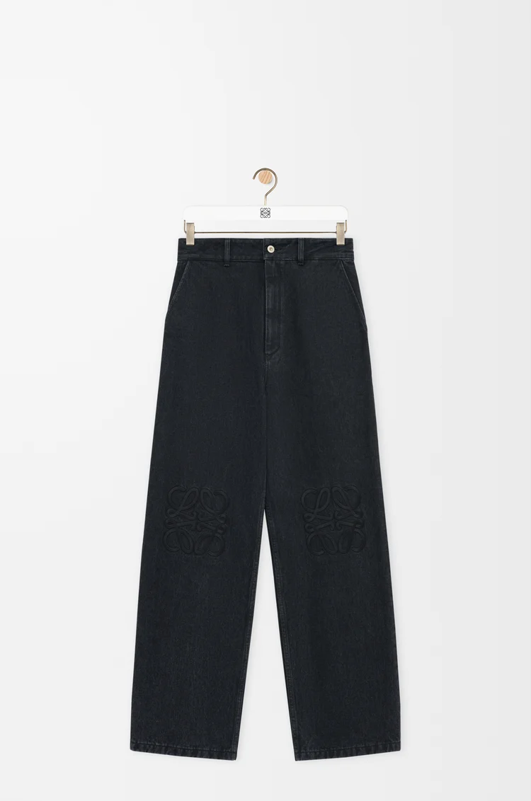 LOEWE Anagram baggy jeans in denim Black