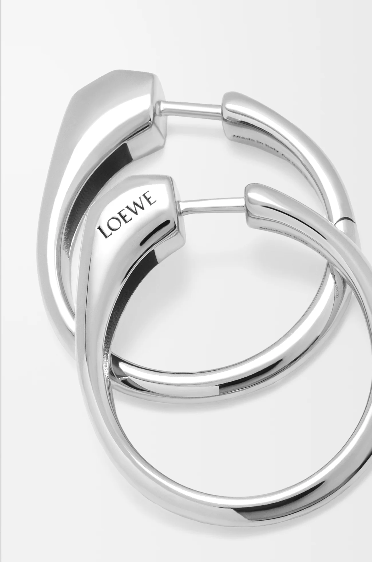 LOEWE 스터럽 이어링 - 스털링 실버 실버