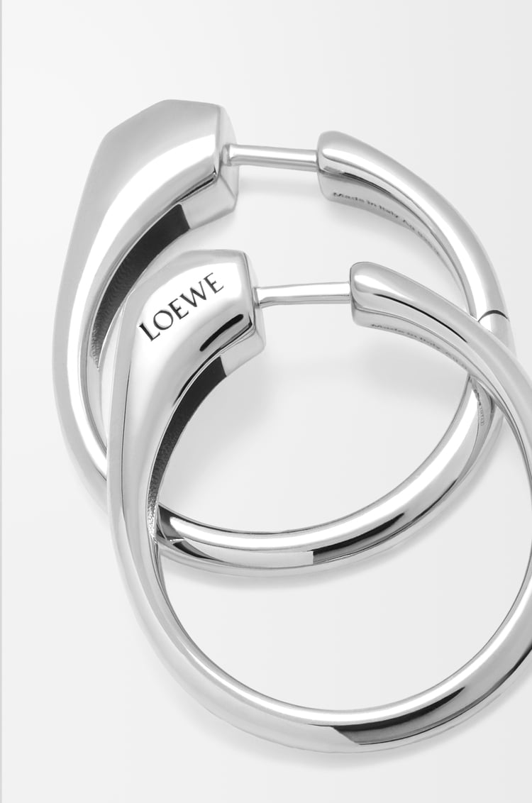 LOEWE Pendientes Stirrup en plata de ley Plata